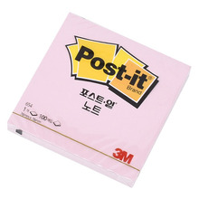 포스트잇 노트 654 핑크 76x76 100매