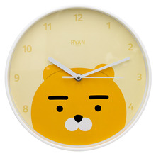 카카오프렌즈 원형 벽걸이 라이언 시계